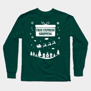 Free Express Shipping on Christmas Eve. [white] Long Sleeve T-Shirt